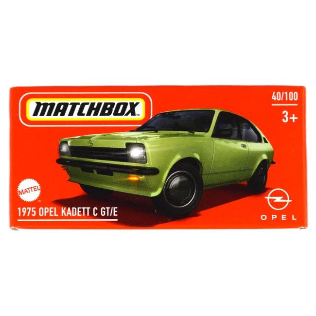 Matchbox: Papírdobozos 1975 Opel Kadett C GT/E kisautó 1/64 – Mattel
