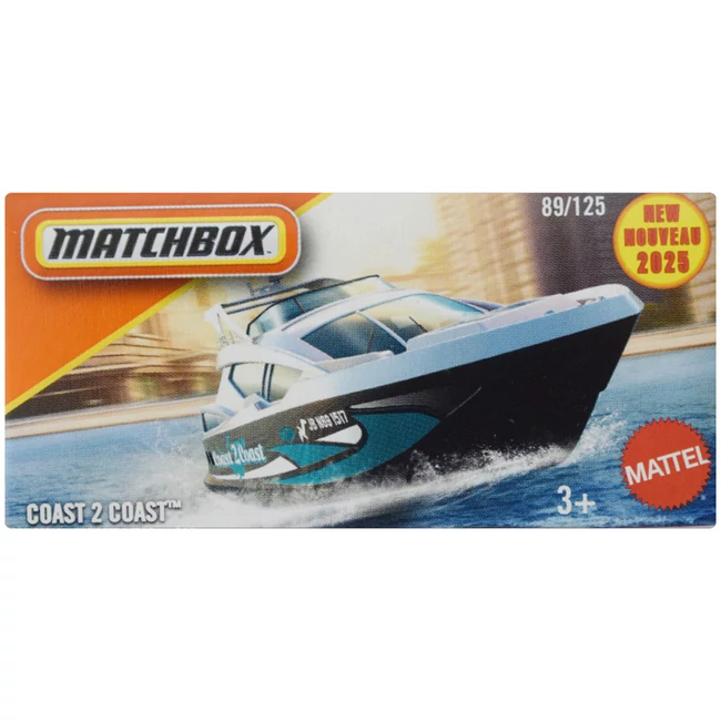 Matchbox: Papírdobozos Coast 2 Coast kisautó 1/64 – Mattel