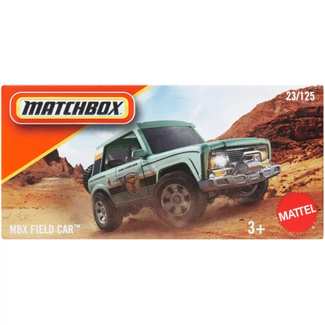 Matchbox: Papírdobozos MBX Field Car terepjáró 1/64 – Mattel