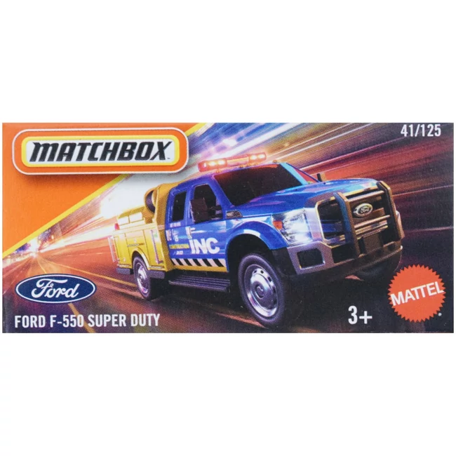 Matchbox: Papírdobozos Ford F-550 Super Duty kisautó 1/64 – Mattel