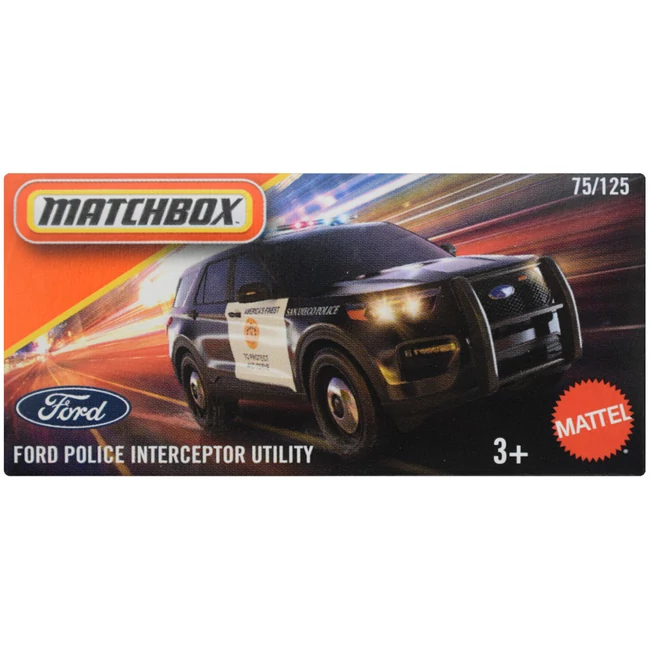 Matchbox: Papírdobozos Ford Police Interceptor Utility kisautó 1/64 – Mattel