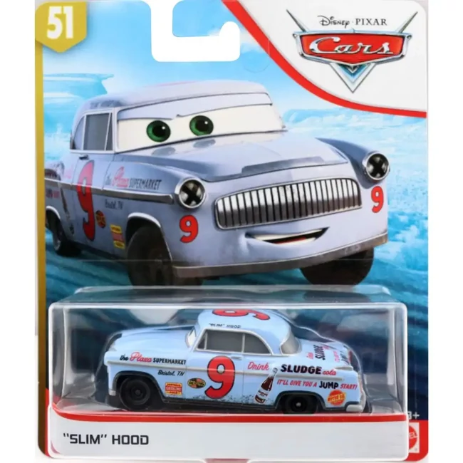 Verdák: Slim Hood karakter kisautó 1/55 – Mattel