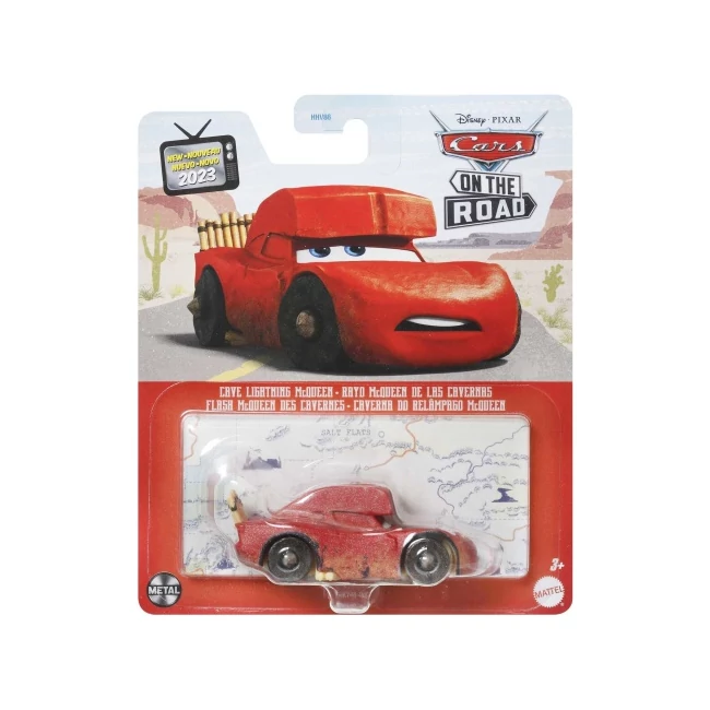 Verdák: Országúti Kaland Kőkori Villám McQueen karakter kisautó 1/55 – Mattel