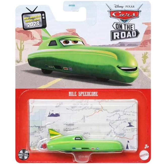 Verdák: Nile Speedcone karakter kisautó 1/55 – Mattel