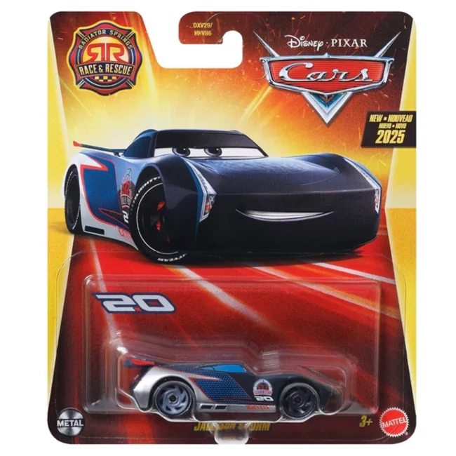 Verdák: Race&amp;Rescue Jackson Storm karakter kisautó 1/55 – Mattel