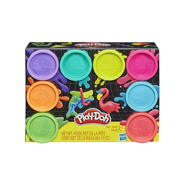 Play-Doh: Neon színű 8 db-os gyurmaszett – Hasbro