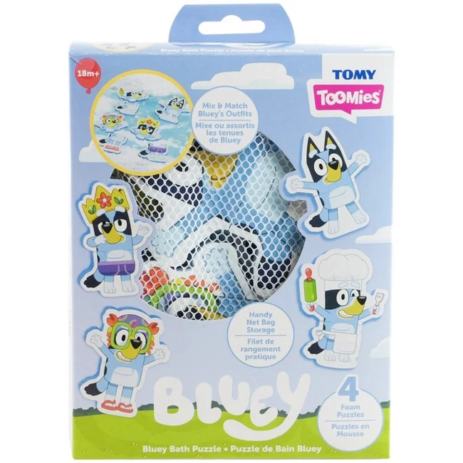Tomy Toomies: Bluey fürdőpuzzle 4 figurával