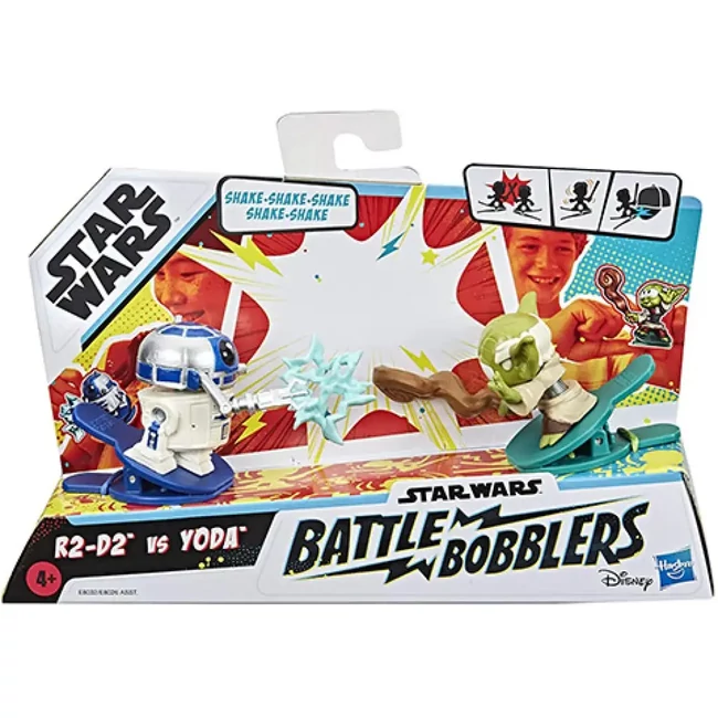 Star Wars Battle Bobblers R2-D2 vs Yoda csipeszes figura – Hasbro