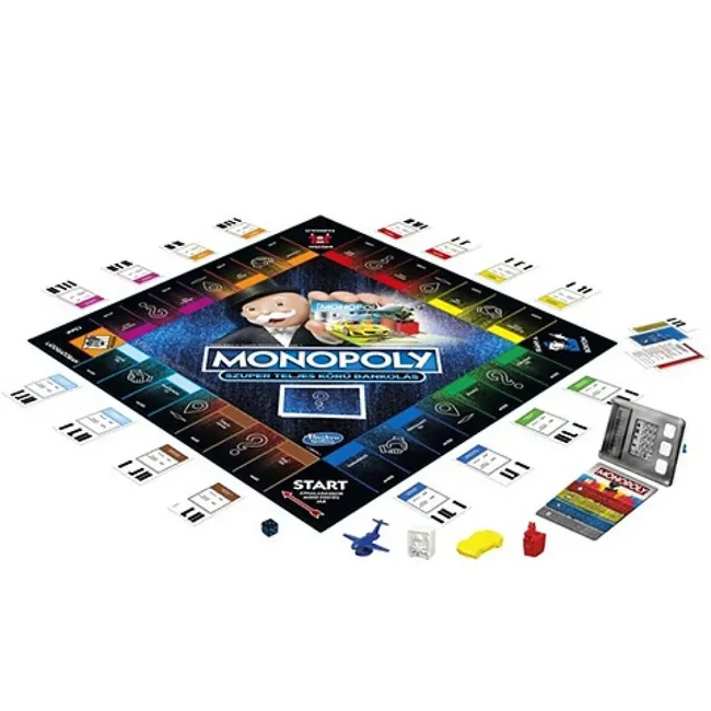 Monopoly Szuper teljes körű bankolás társasjáték – Hasbro
