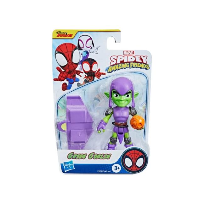 Pókember: Póki és csodálatos barátai Zöld Manó játékfigura kiegészítővel 10 cm – Hasbro
