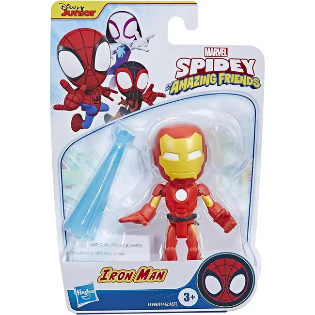 Pókember: Póki és csodálatos barátai Vasember játékfigura kiegészítővel 10 cm – Hasbro