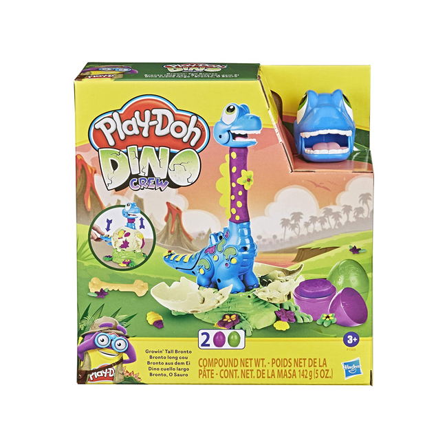 Play-Doh: Dino Crew Growin Tall Bronto gyurmaszett kiegészítőkkel 142g – Hasbro