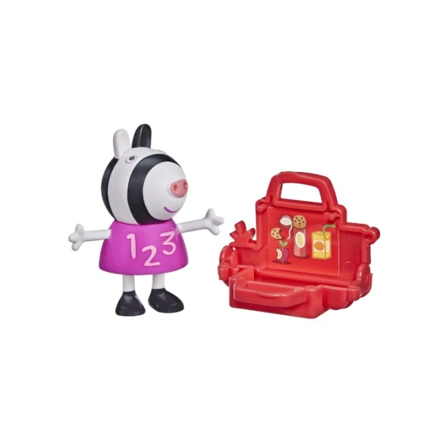 Peppa malac: Zoé zebra uzsonnás dobozzal figura szett – Hasbro
