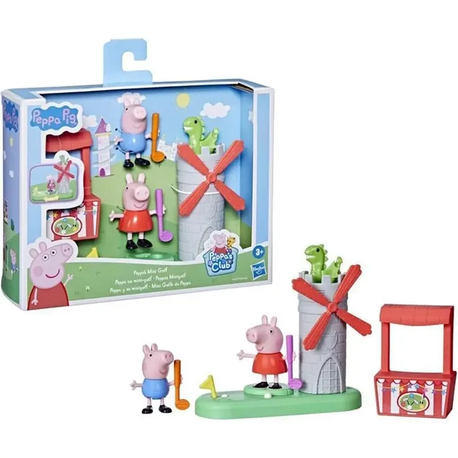 Peppa malac: Minigolf játékszett Peppa malac és Zsoli figurákkal – Hasbro