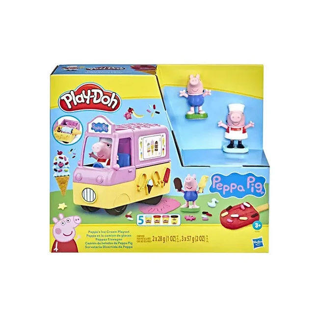 Play-Doh: Peppa Malac fagylalt készítő szett kiegészítőkkel 227g – Hasbro