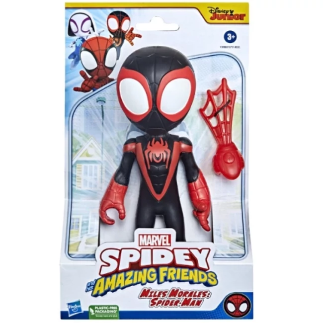 Pókember: Póki és csodálatos barátai Miles Morales játékfigura kiegészítővel 23 cm – Hasbro
