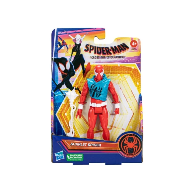 Pókember: A pókverzumon át – Spider-Verse Scarlet Spider játékfigura 15 cm-es – Hasbro