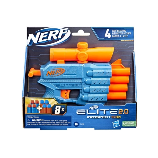 Nerf Elite 2.0 Prospect QS-4 szivacslövő fegyver – Hasbro