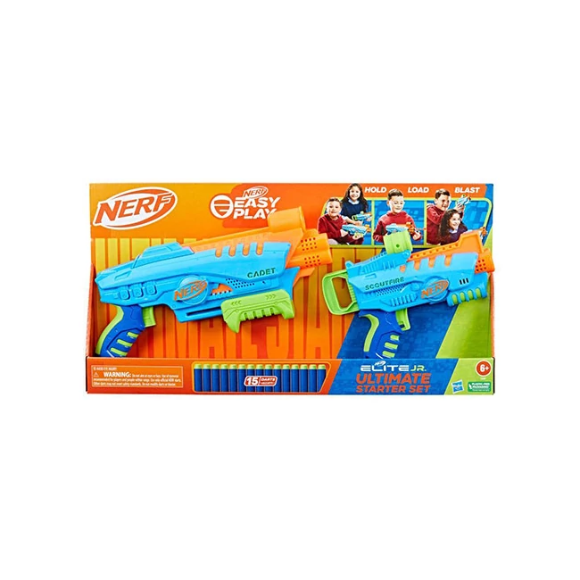 Nerf Elite Junior Ultimate Kezdő szett 2 fegyverrel és 15 lövedékkel – Hasbro