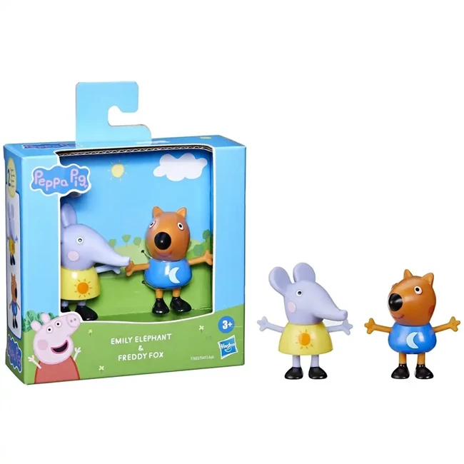 Peppa malac: Emily Elephant és Freddy Fox 2 db-os figura szett – Hasbro
