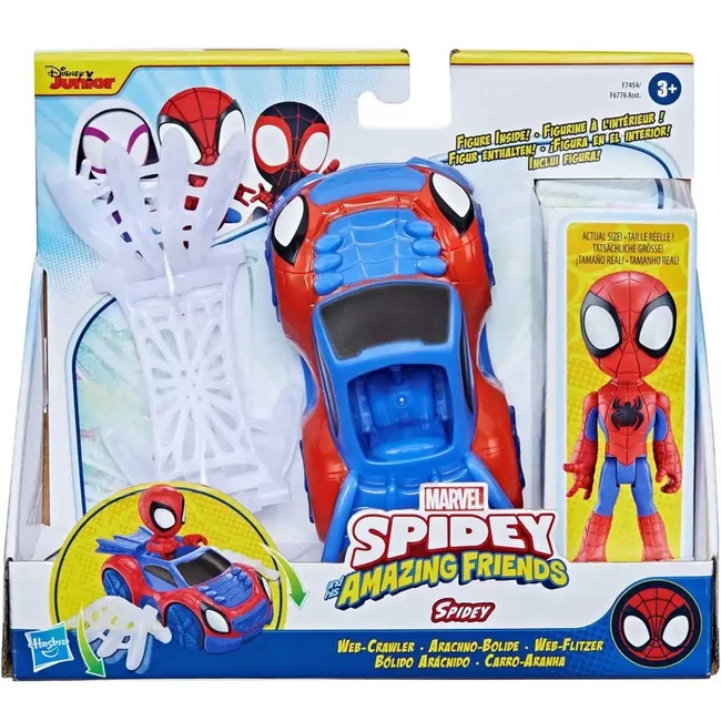 Pókember: Póki és csodálatos barátai – Pókember akciófigura járművel – Hasbro