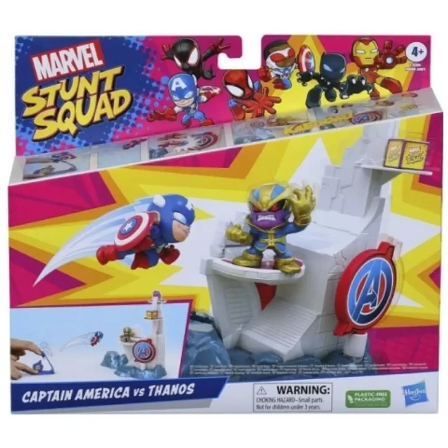 Marvel Stunt Squad: Amerika Kapitány vs. Thanos kilövőjáték szett – Hasbro