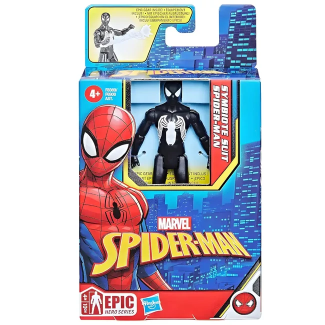 Marvel: Spider-Man – Symbiote Suit Fekete Pókember akciófigura 10 cm – Hasbro