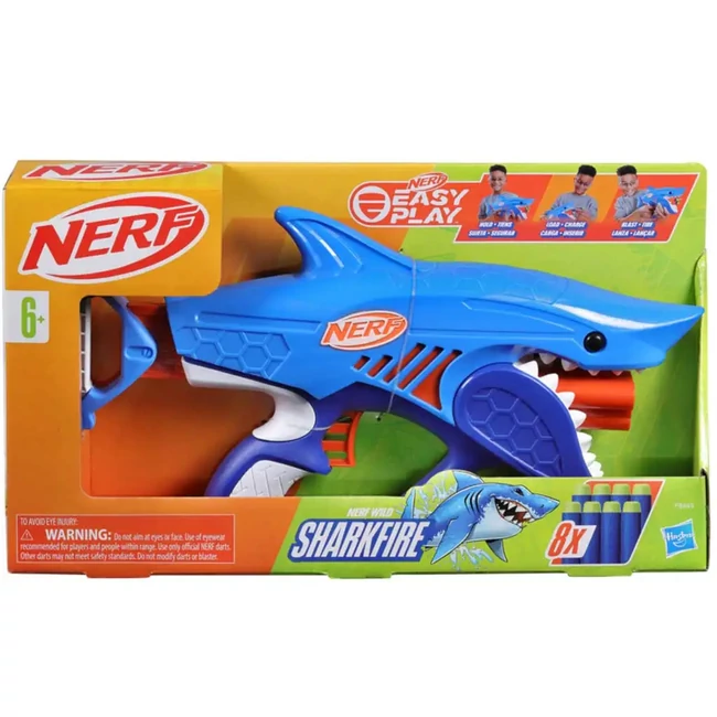 Nerf: Sharkfire szivacslövő 8 db tölténnyel – Hasbro