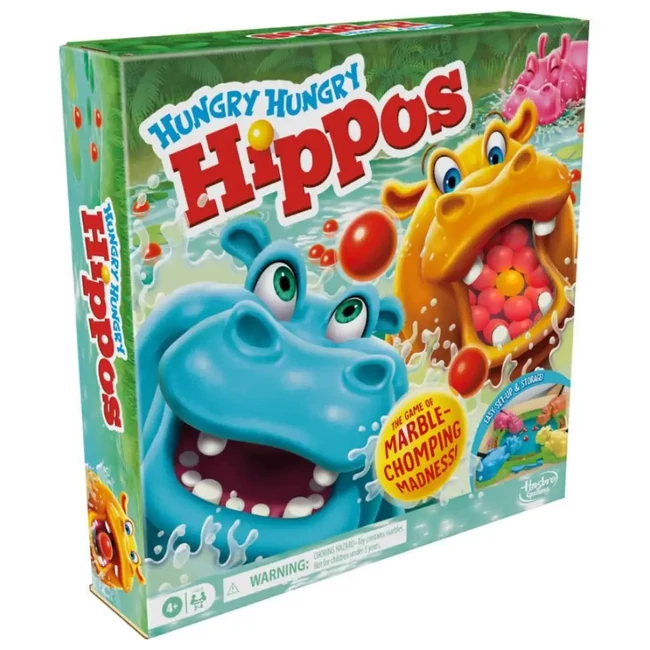 Hungry Hungry Hippos – Éhes vízilovak társasjáték – Hasbro