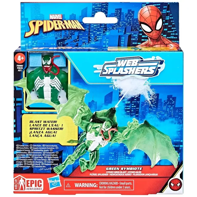Marvel: Web Splashers – Green Symbiote Hydro Wing Blast szett – Hasbro