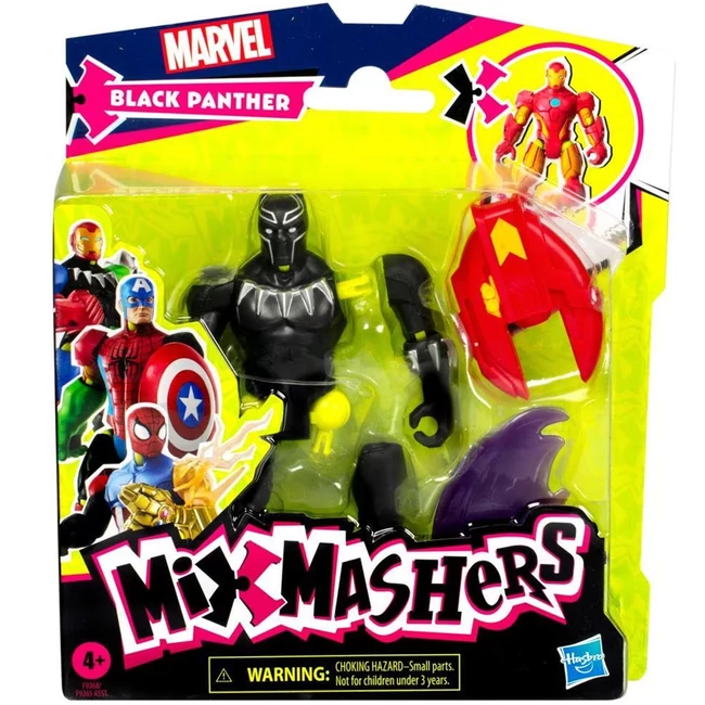 Marvel Mix Mashers: Bosszúállók Fekete Párduc figura kiegészítőkkel – Hasbro