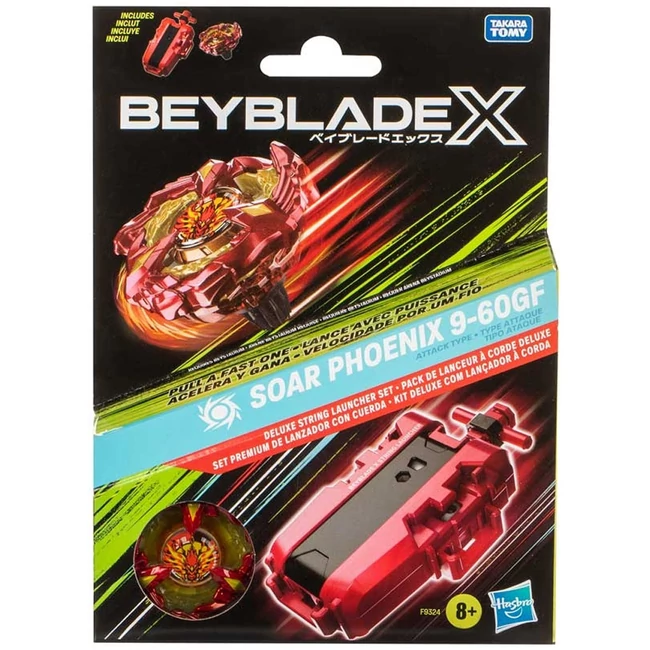 Beyblade X: Deluxe Launcher &amp; Top kilövő és Soar Phoenix 9–60GF szett – Hasbro