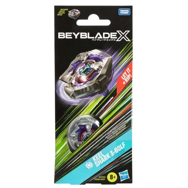 Beyblade X Booster: Keel Shark pörgettyű – Hasbro