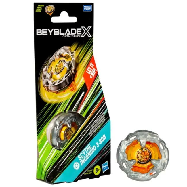 Beyblade X: Scythe Incedio 3–80B pörgettyű – Hasbro