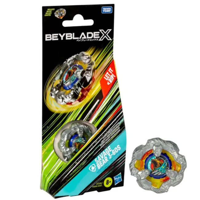 Beyblade X: Savage Bear 3–60S pörgettyű – Hasbro