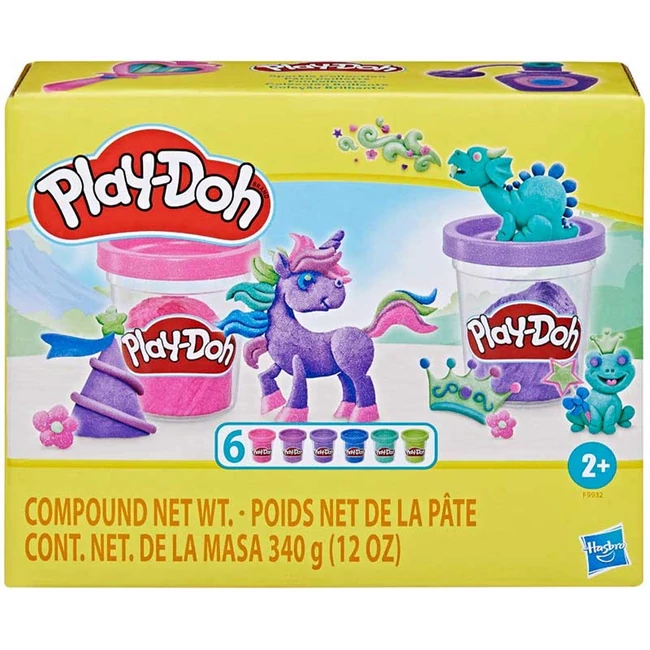 Play-Doh: 6 tégely gyurma élénk színekben 340g – Hasbro