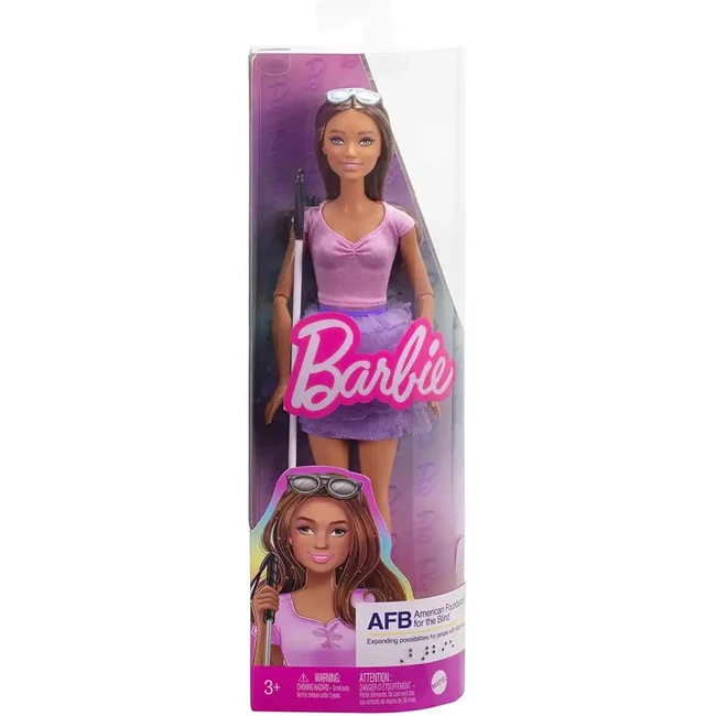 Barbie: Fashionista stílusos Vak Barbie baba – Mattel
