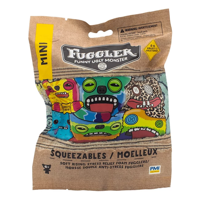Fuggler Squeezables nyújtható meglepetés figura 10cm többféle - 1db