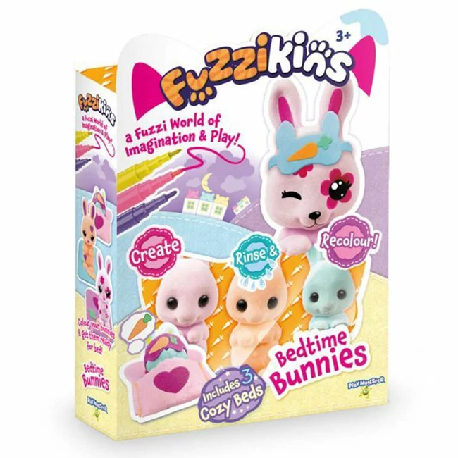 Playmonster: Fuzzikins nyuszik 3 db-os játékszett