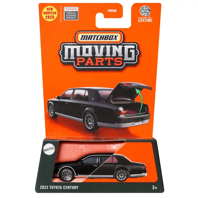Matchbox: Moving Parts – Nyitható kisautó 2023 Toyota Century 1/64 – Mattel