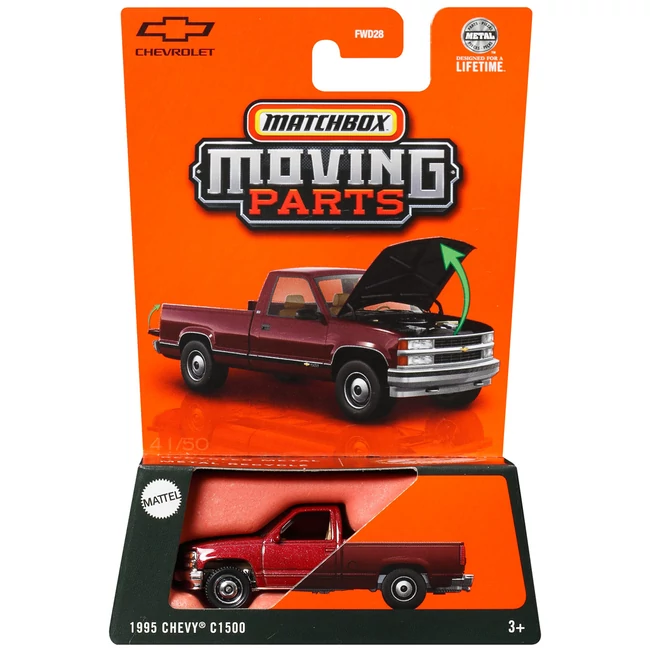 Matchbox: Moving Parts – 1995 Chevy C1500 nyitható kisautó 1/64 – Mattel