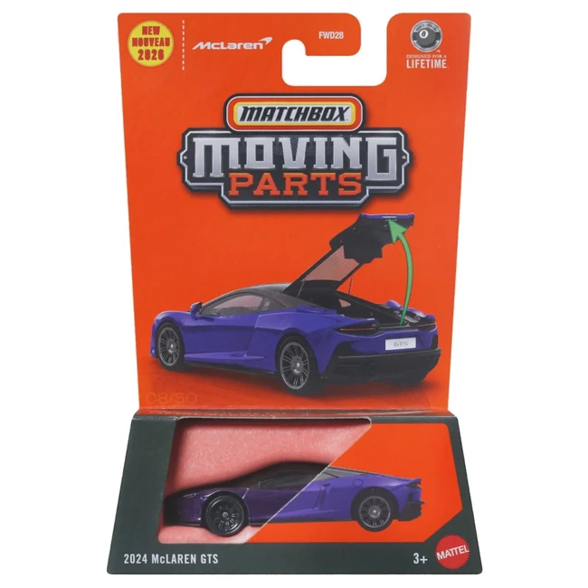 Matchbox Moving Parts: 2024 McLaren GTS nyitható kisautó 1/64 - Mattel