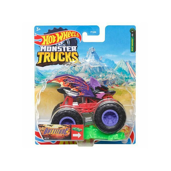 Hot Wheels Monster Trucks: Battitude monster kisautó 1/64 – Mattel