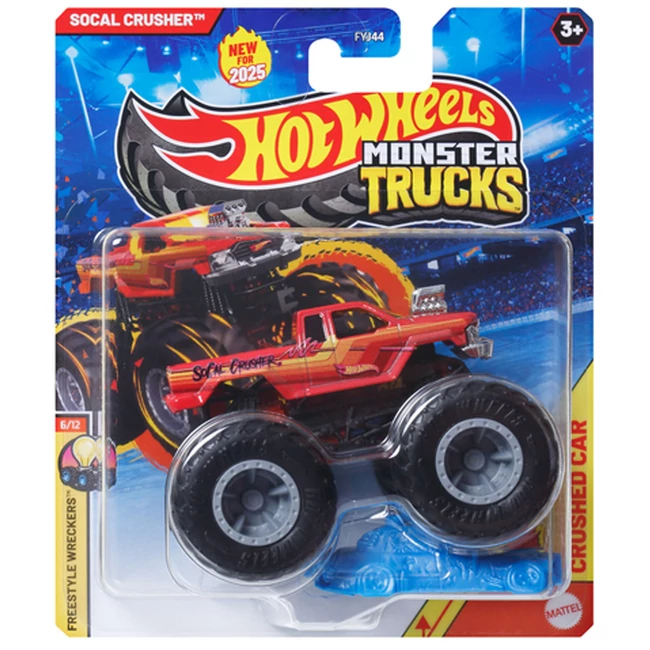 Hot Wheels: Monster Trucks – Socal Crusher kisautó 1/64 – Mattel