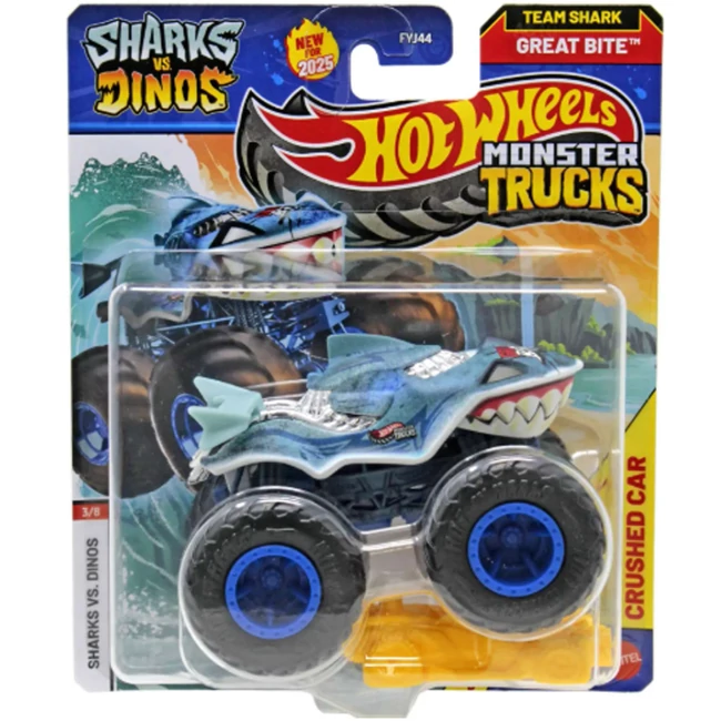 Hot Wheels Monster Trucks: Great Bite kisautó 1/64 – Mattel