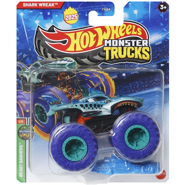 Hot Wheels Monster Trucks: Shark Wreak cápás kisautó 1/64 – Mattel