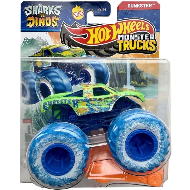Hot Wheels Monster Trucks: Gunkster zöld kisautó 1/64 – Mattel