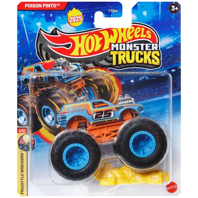 Hot Wheels: Monster Trucks – Poison Pinto kisautó 1/64 – Mattel