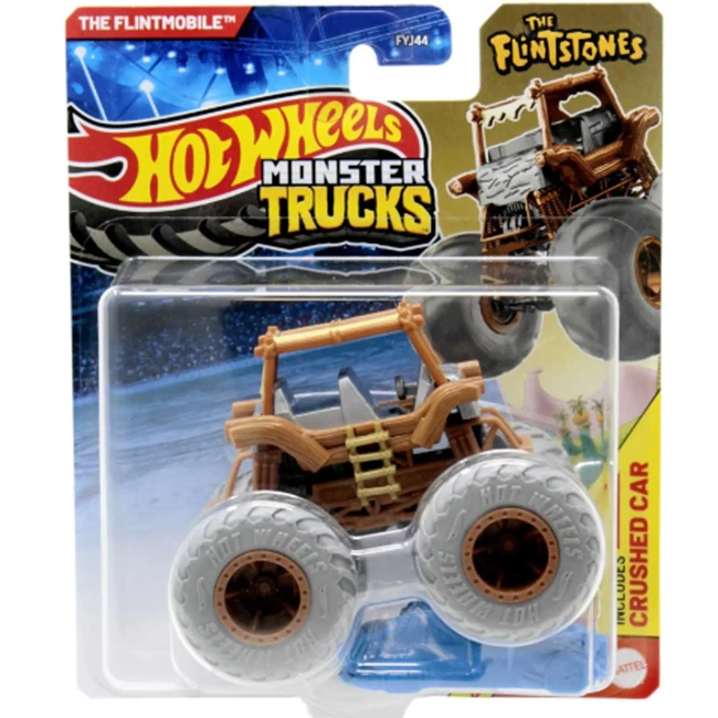 Hot Wheels Monster Trucks: The Flintmobile kisautó 1/64 – Mattel