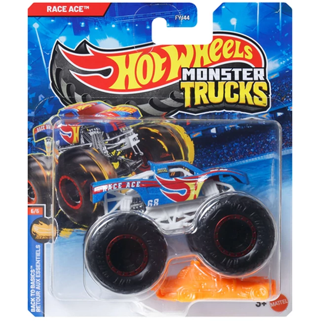 Hot Wheels Monster Trucks: Race Ace kék kisautó 1/64 – Mattel